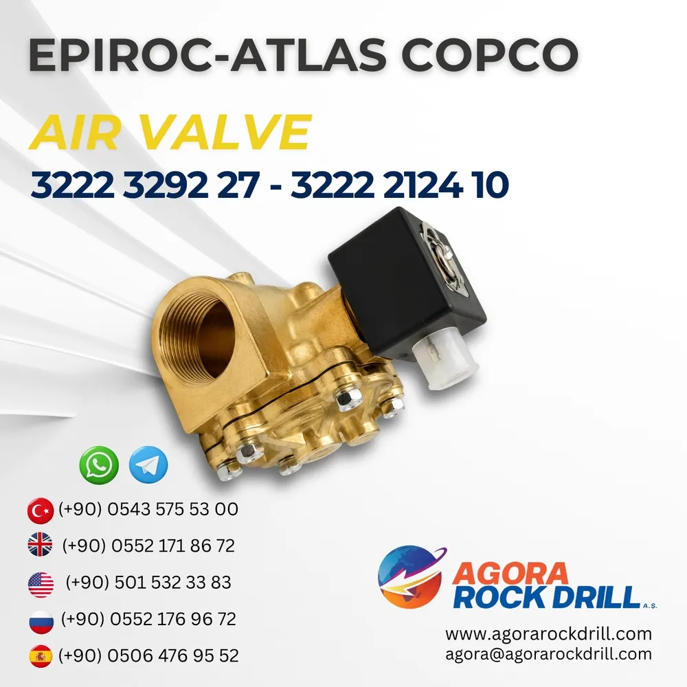 Epiroc - Atlas Copco - Air Valve - 3222 3292 27 - 3222 2124 10 - 32223292273222212410