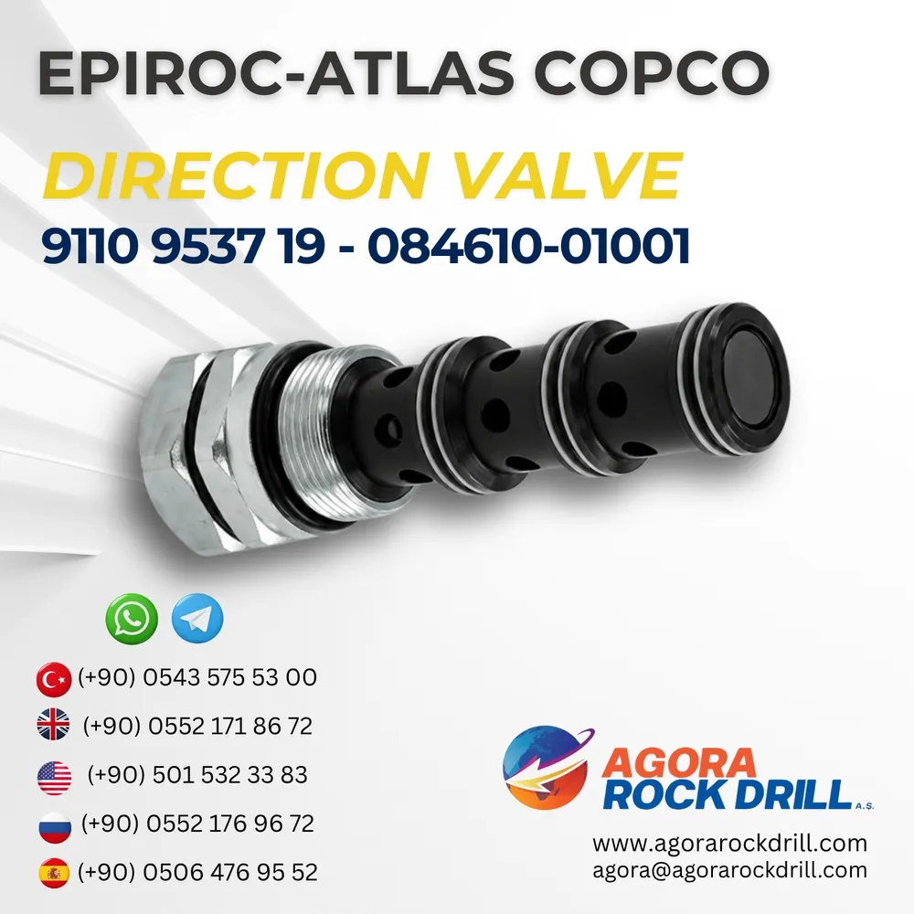 Epiroc - Atlas Copco - Direction Valve - 9110 9537 19 - 084610 01001 – 911095371908461001001