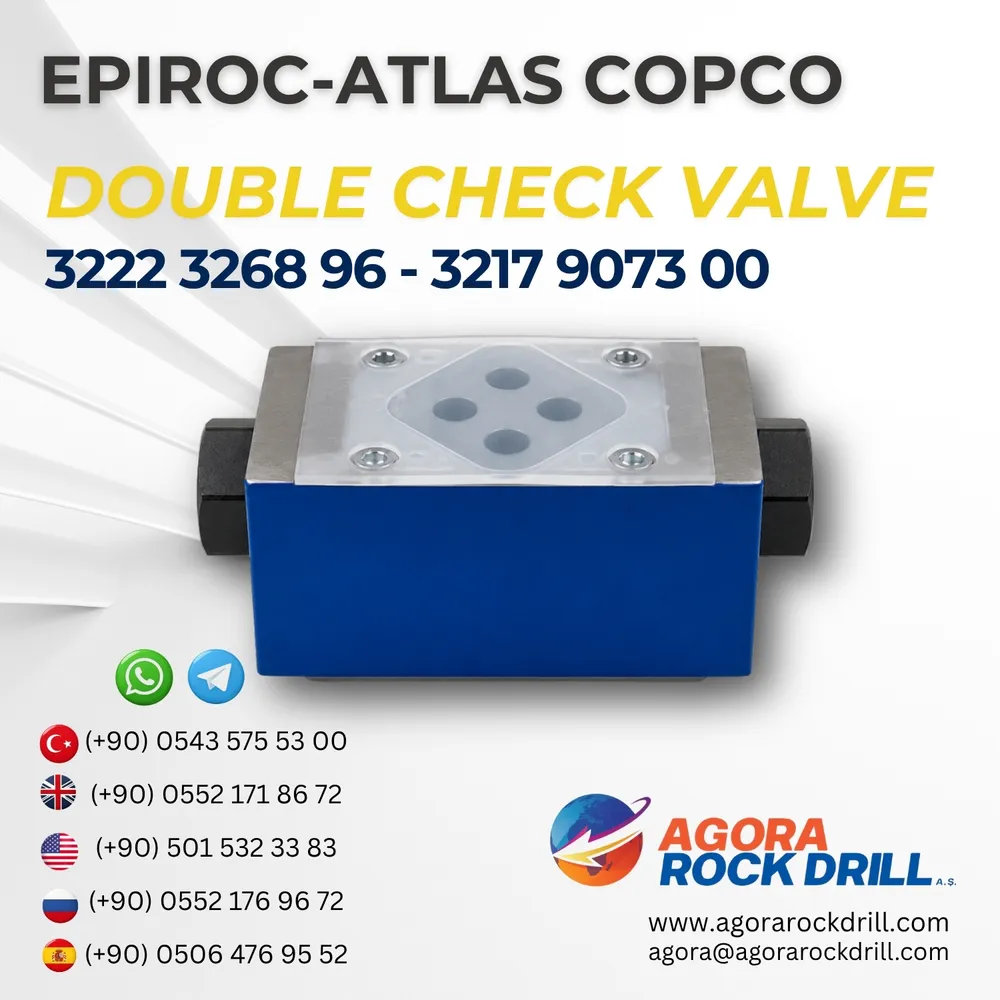 Epiroc - Atlas Copco - Double Check Valve - 3222 3268 96 - 3217 9073 00 - 32223268963217907300