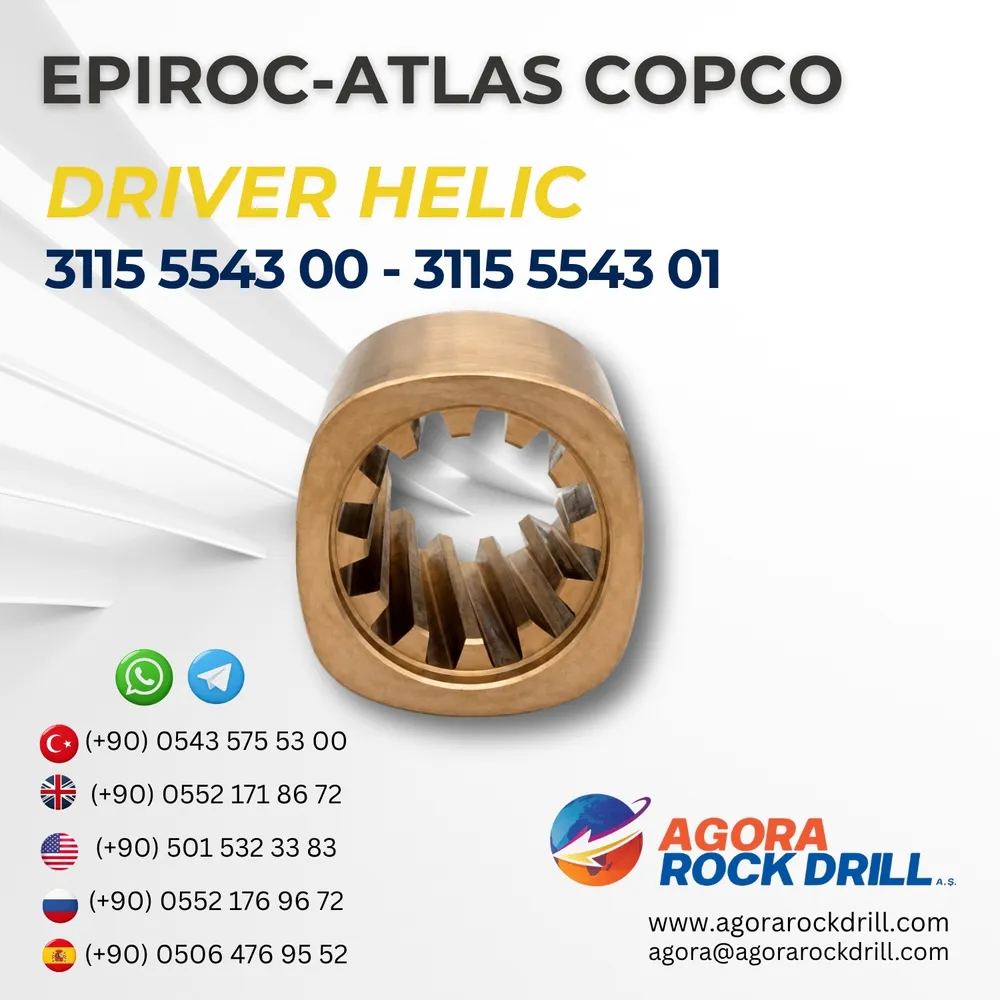 Epiroc - Atlas Copco - Driver Helic - 3115 5543 00 - 3115 5543 01 - 31155543003115554301