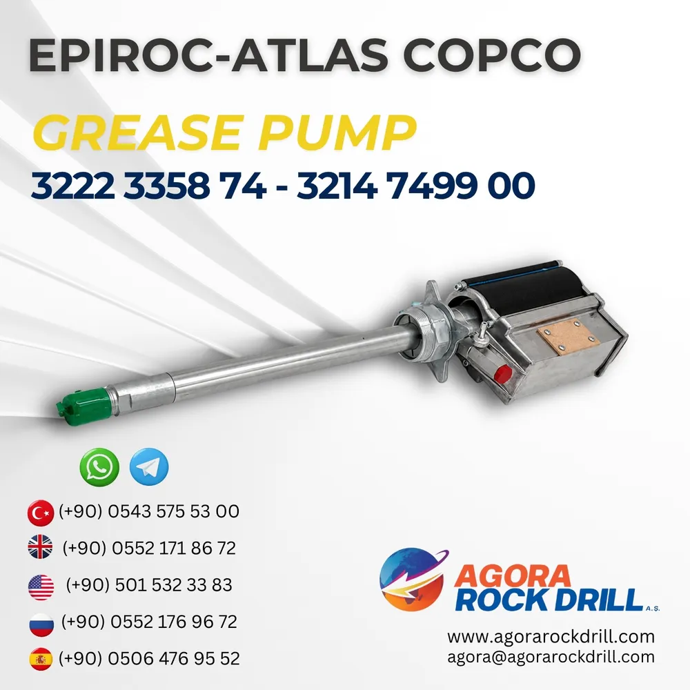 Epiroc - Atlas Copco - Grease Pump - 3222 3358 74 - 3214 7499 00 - 32223358743214749900