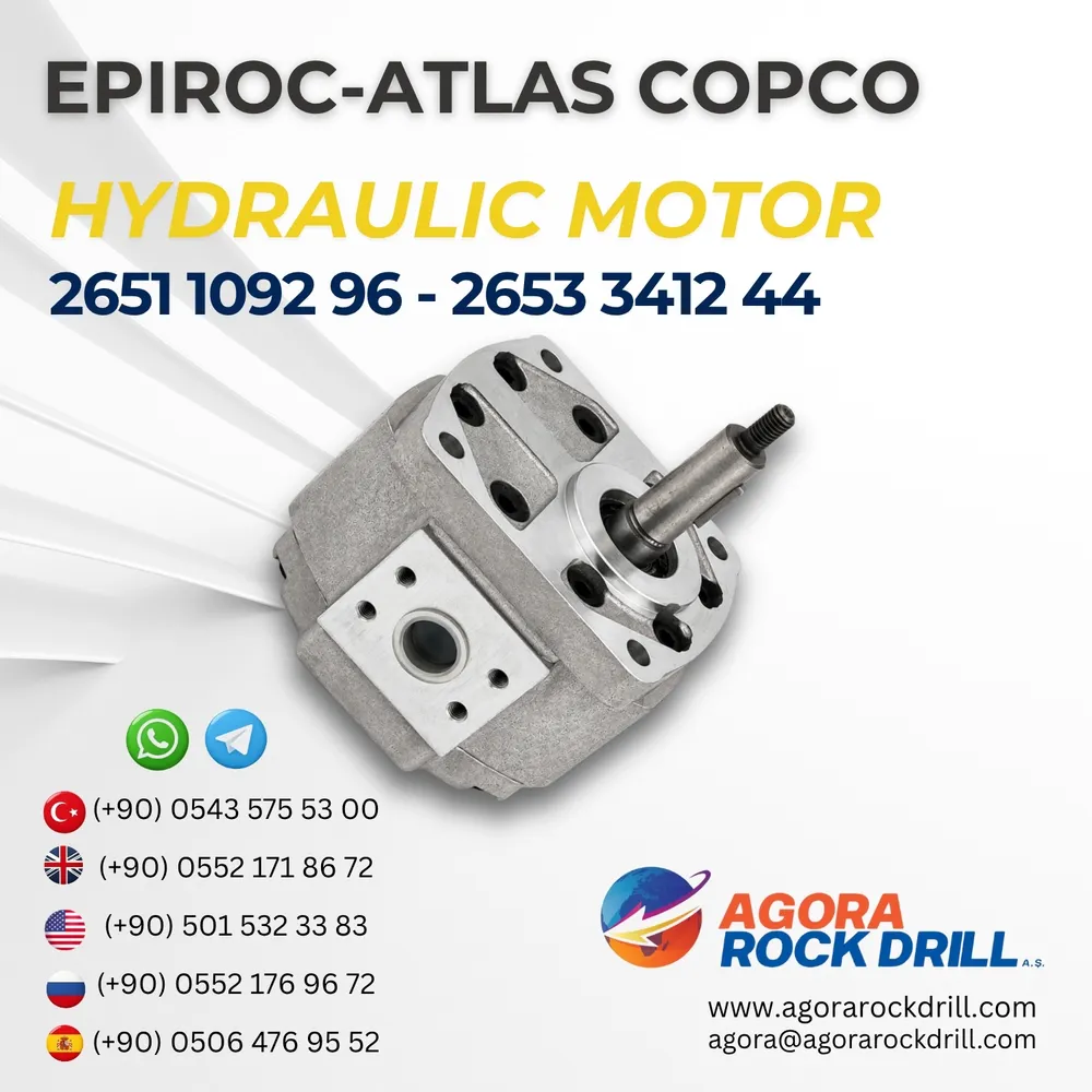 Epiroc - Atlas Copco - Hydraulic Motor - 2651 1092 96 - 2653 3412 44 - 26511092962653341244