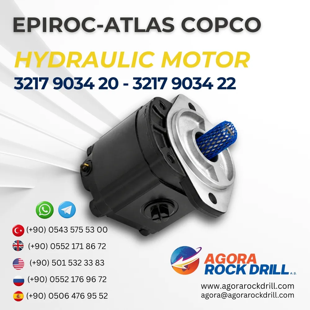 Epiroc - Atlas Copco - Hydraulic Motor - 3217 9034 20 - 3217 9034 22 - 32179034203217903422