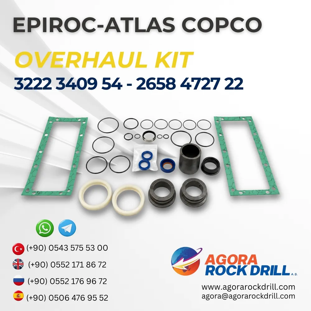 Epiroc - Atlas Copco - Overhaul Kit - 3222 3409 54 - 2658 4727 22 – 32223409542658472722