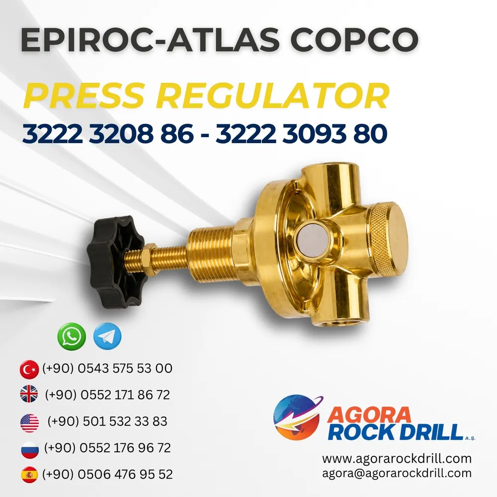 Epiroc - Atlas Copco - Pressure Regulator - 3222 3208 86 - 3222 3093 80 - 32223208863222309380