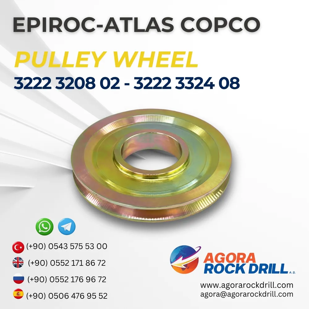 Epiroc – Atlas Copco - Pulley Wheel - 3222 3208 02 - 3222 3324 08 - 32223208023222332408
