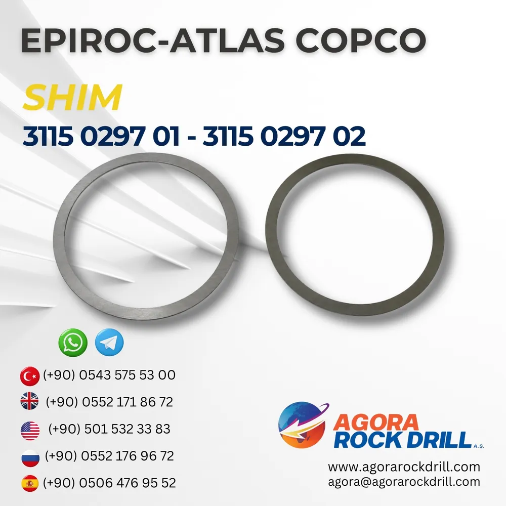 Epiroc - Atlas Copco - Shim - 3115 0297 01 - 3115 0297 02 – 31150297013115029702