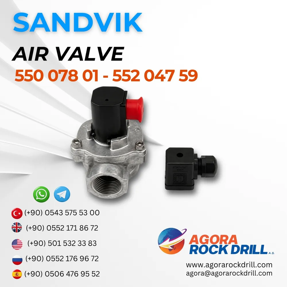 Sandvik - Air Valve - 550 078 01 - 552 047 59 - 5500780155204759