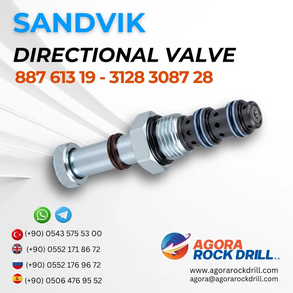 Sandvik - Directional Valve - 3128 3087 28 - 887 613 19 - 312830872888761319