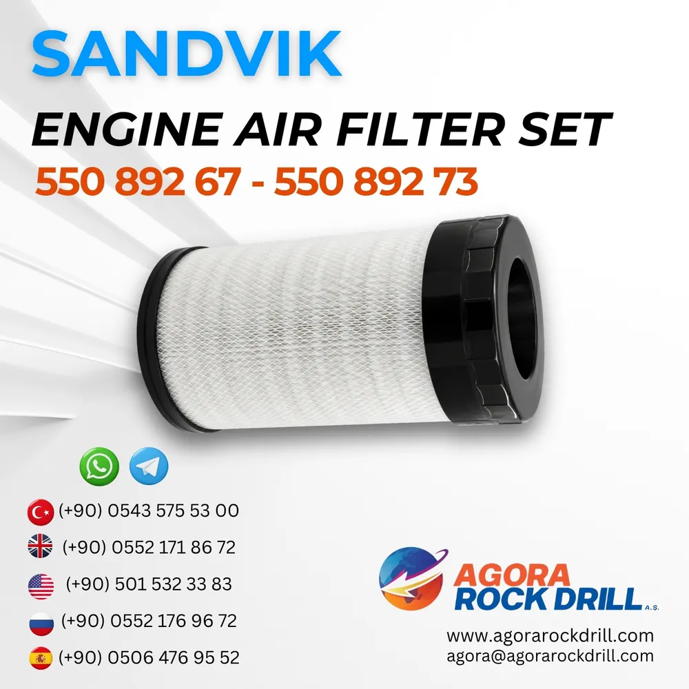 Sandvik - Engine Air Filter Set - 550 892 67 - 550 892 73 - 5508926755089273