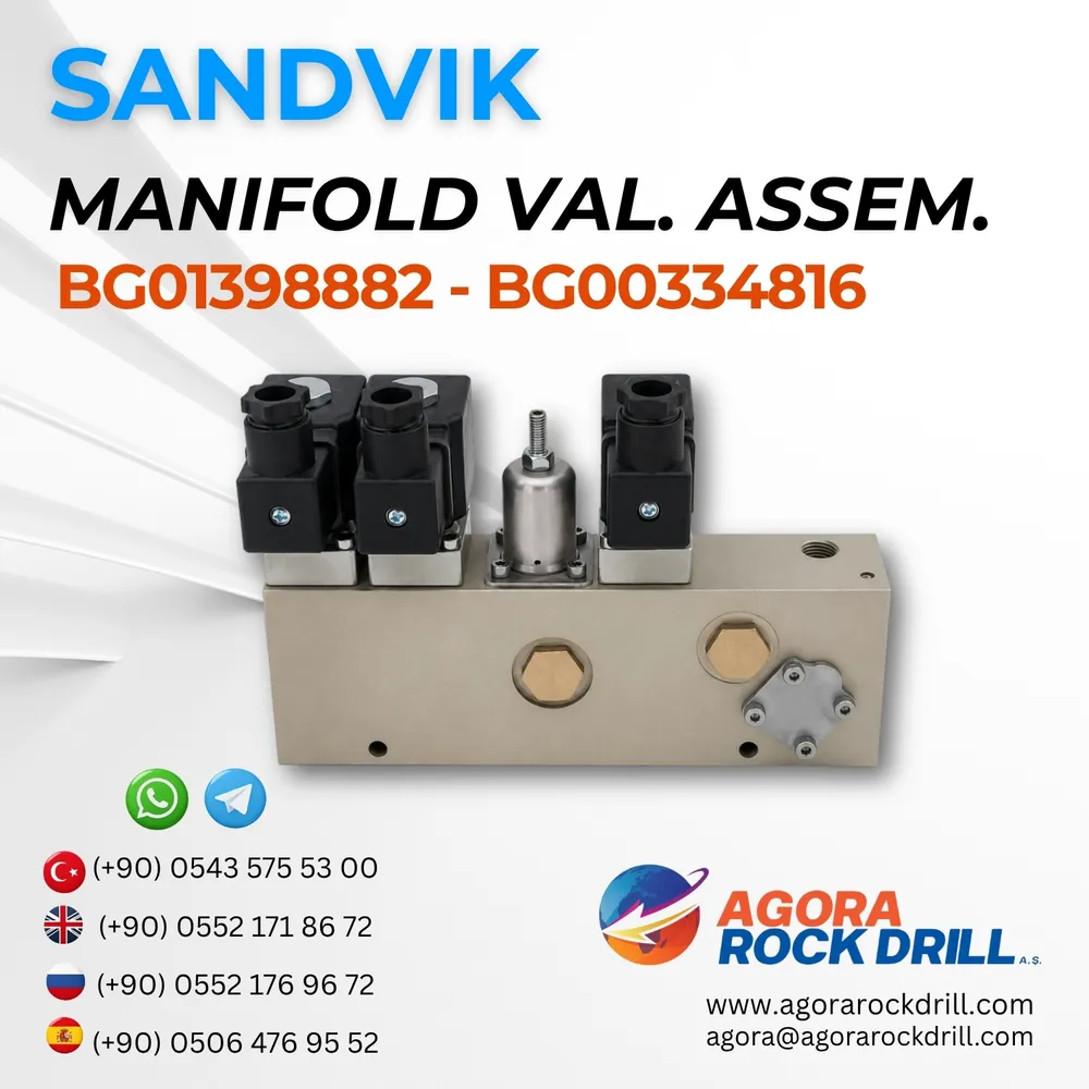 Sandvik - Manifold Valve Assembly - BG 013 988 82 - BG 003 348 16 - BG01398882BG00334816
